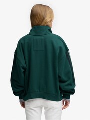 Superdry Green Country Club Appliqué Half Zip Jumper - Image 2 of 7