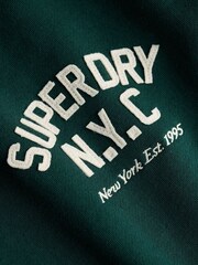 Superdry Green Country Club Appliqué Half Zip Jumper - Image 7 of 7