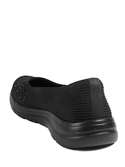 Pavers Black Wide Fit Memory Foam Sporty Pumps - Image 3 of 5