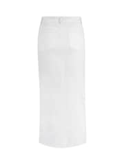 Mint Velvet White Denim Midi Skirt - Image 8 of 8