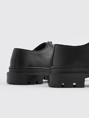 Black Lace Up School Shoes - Image 3 of 4