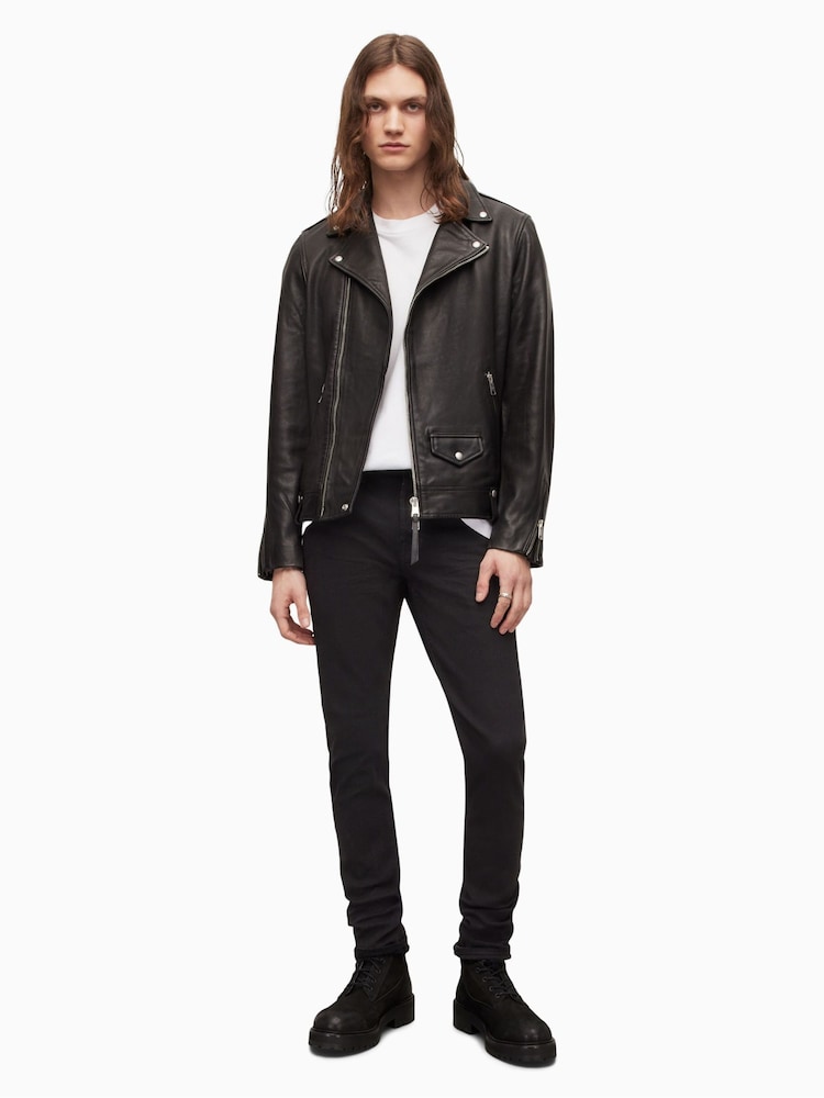 أسود كروم - جينز من Allsaints - صورة 2 من 6 أسود كروم - جينز من Allsaints - صورة 2 من 6