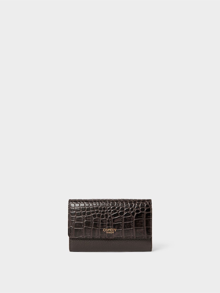 Osprey London Brown The Kellie Leather Matinee Purse - Image 1 of 5 Osprey London Brown The Kellie Leather Matinee Purse - Image 1 of 5