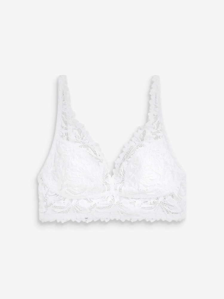 Blanc - Soutien-gorge AE Ultimate Comfort en dentelle - Image 4 of 4