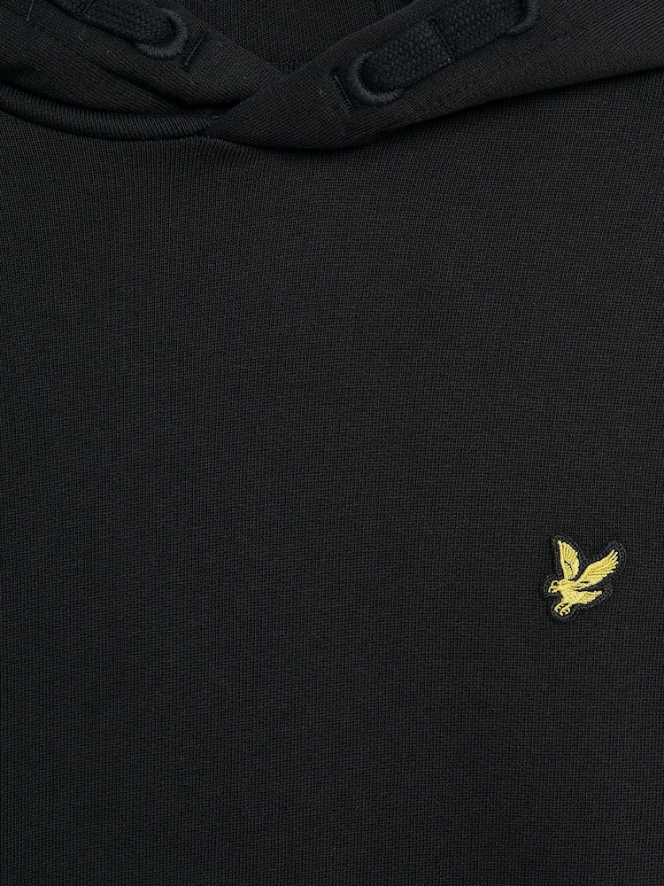 Lyle & Scott Black Boys 100% Cotton Jersey Hoodie - Image 5 of 5