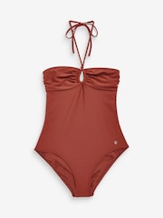 GANT Brown Halter Neck Swimsuit - Image 5 of 5