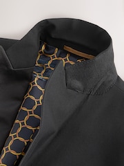 Black Skinny Fit Tuxedo Suit Jacket - Image 10 of 11