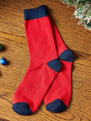 Red Tartan Mug with Socks Gift Set - Image 3 of 3