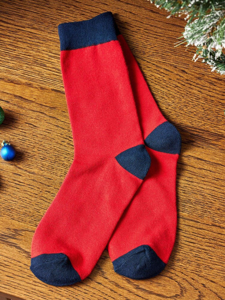 Red Tartan Mug with Socks Gift Set - Image 3 of 3