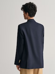 GANT Blue Regular Fit Club Blazer - Image 2 of 8