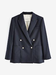 GANT Blue Regular Fit Club Blazer - Image 8 of 8