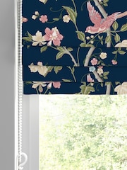 Laura Ashley Midnight Blue Summer Palace Made to Measure 100% Cotton Roman Blinds - Image 2 of 6