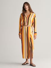 GANT Yellow Striped Wrap Skirt - Image 1 of 6