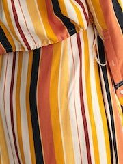 GANT Yellow Striped Wrap Skirt - Image 2 of 6