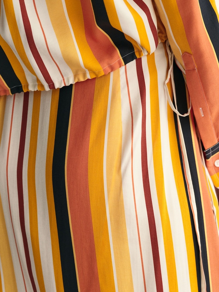 GANT Yellow Striped Wrap Skirt - Image 2 of 6