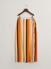GANT Yellow Striped Wrap Skirt - Image 6 of 6