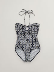 GANT Blue Halter Neck Swimsuit - Image 6 of 6
