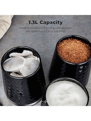 Tower Black Solitaire Set of 3 Canisters - Image 2 of 5