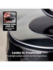 Tower Black Solitaire Set of 3 Canisters - Image 3 of 5