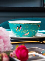 Portmeirion 12 Piece White Sara Miller Dinner Set - Image 2 of 6