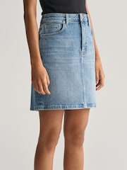 GANT Blue Wash Denim Skirt - Image 5 of 7