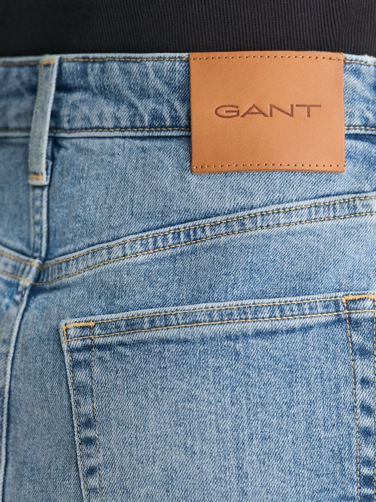 GANT Blue Wash Denim Skirt - Image 7 of 7