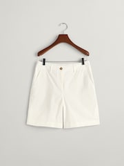 GANT White Cotton Twill Chino Shorts - Image 6 of 6