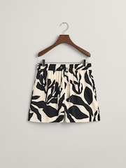 GANT Cream Relaxed Fit Palm Print Fluid Shorts - Image 7 of 7
