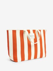 GANT Orange Striped Canvas Beach 100% Cotton Bag - Image 2 of 5