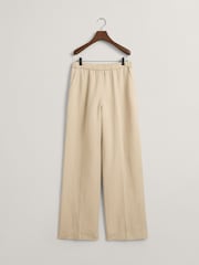 GANT Cream Relaxed Fit Linen Blend Pull-On Trousers - Image 8 of 8