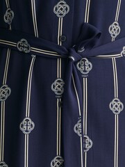 GANT Blue Printed Short Sleeve Shirt Dress - Image 6 of 8