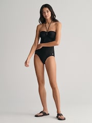 GANT Black Halter Neck Swimsuit - Image 1 of 5