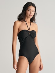 GANT Black Halter Neck Swimsuit - Image 3 of 5