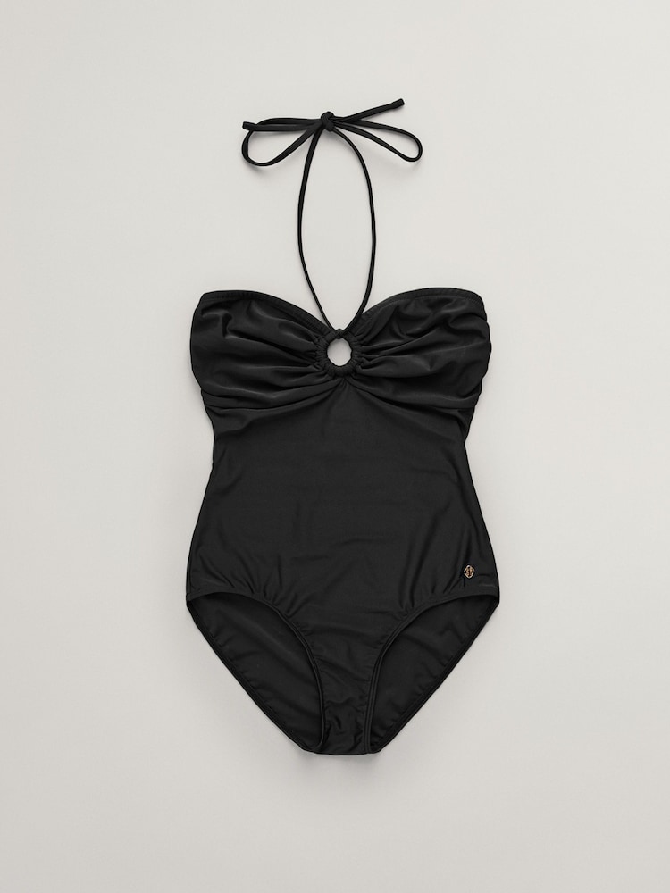 GANT Black Halter Neck Swimsuit - Image 5 of 5