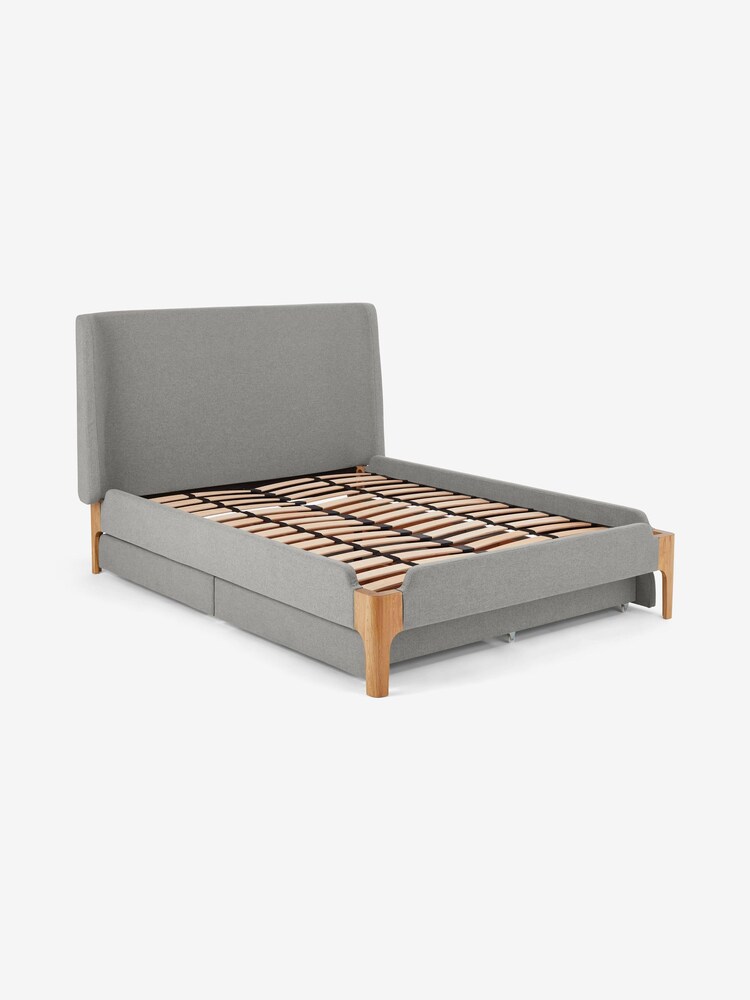 MADE.COM Cool Grey Drawer Storage Bed Roscoe - Image 1 of 3