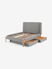 MADE.COM Cool Grey Drawer Storage Bed Roscoe - Image 2 of 3