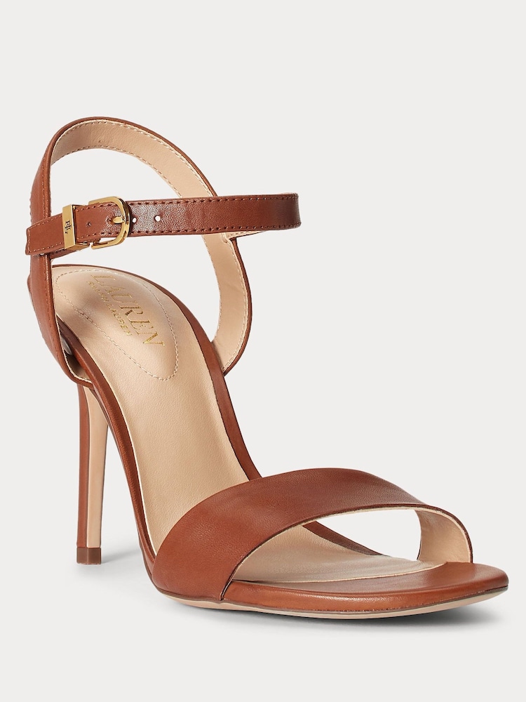 Lauren Ralph Lauren Gwen Nappa Leather Strap Heels - Image 2 of 4