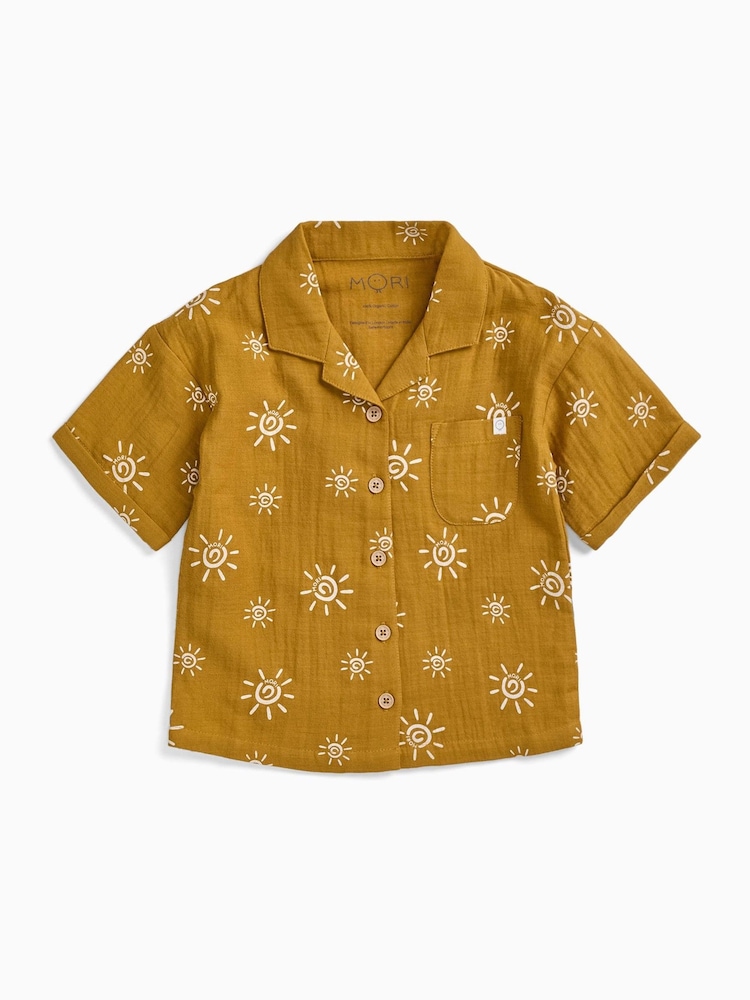 MORI Yellow Sun Muslin Shirt - Image 3 of 3 MORI Yellow Sun Muslin Shirt - Image 3 of 3