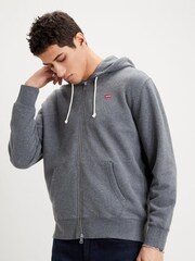 Levi's® Grey 100% Cotton Original Zip-Up Hoodie - Image 1 of 3