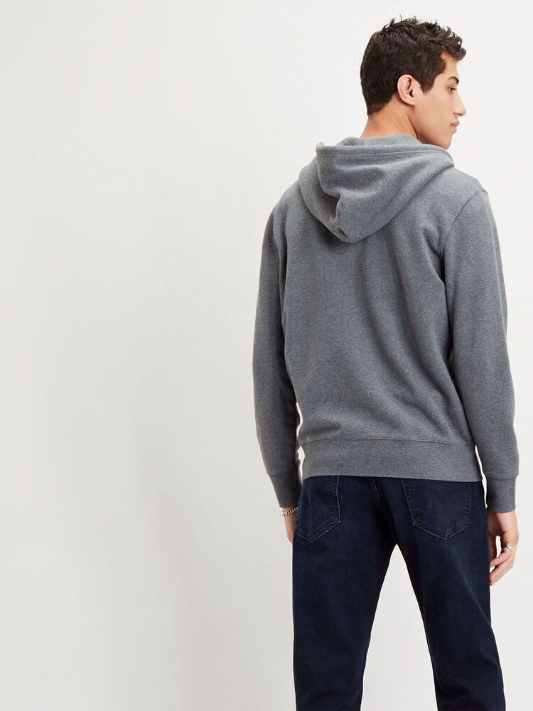 Levi's® Grey 100% Cotton Original Zip-Up Hoodie - Image 2 of 3