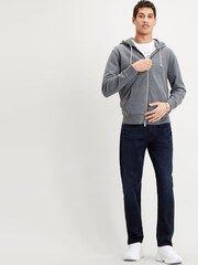 Levi's® Grey 100% Cotton Original Zip-Up Hoodie - Image 3 of 3