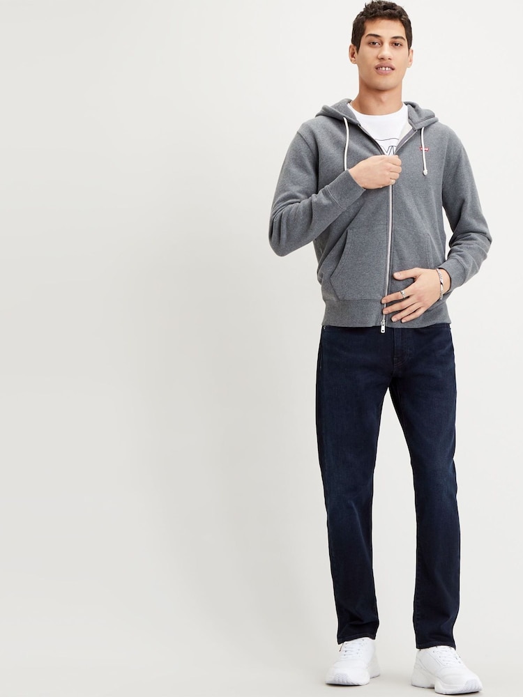 Levi's® Grey 100% Cotton Original Zip-Up Hoodie - Image 3 of 3