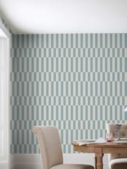 Blue Next Optimism Stripe A4 Wallpaper Sample - Image 1 of 3