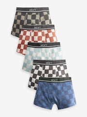 Checkerboard Print Trunks 5 Pack (2-16yrs) - Image 1 of 8