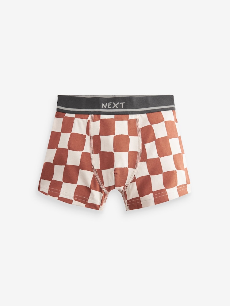 Checkerboard Print Trunks 5 Pack (2-16yrs) - Image 2 of 8
