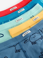 Seaside Print Soft Waistband Trunks 5 Pack (1.5-12yrs) - Image 8 of 8