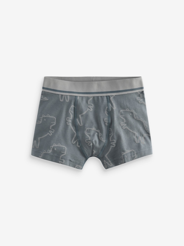 Linear Dino Print Trunks 5 Pack (1.5-16yrs) - Image 5 of 9