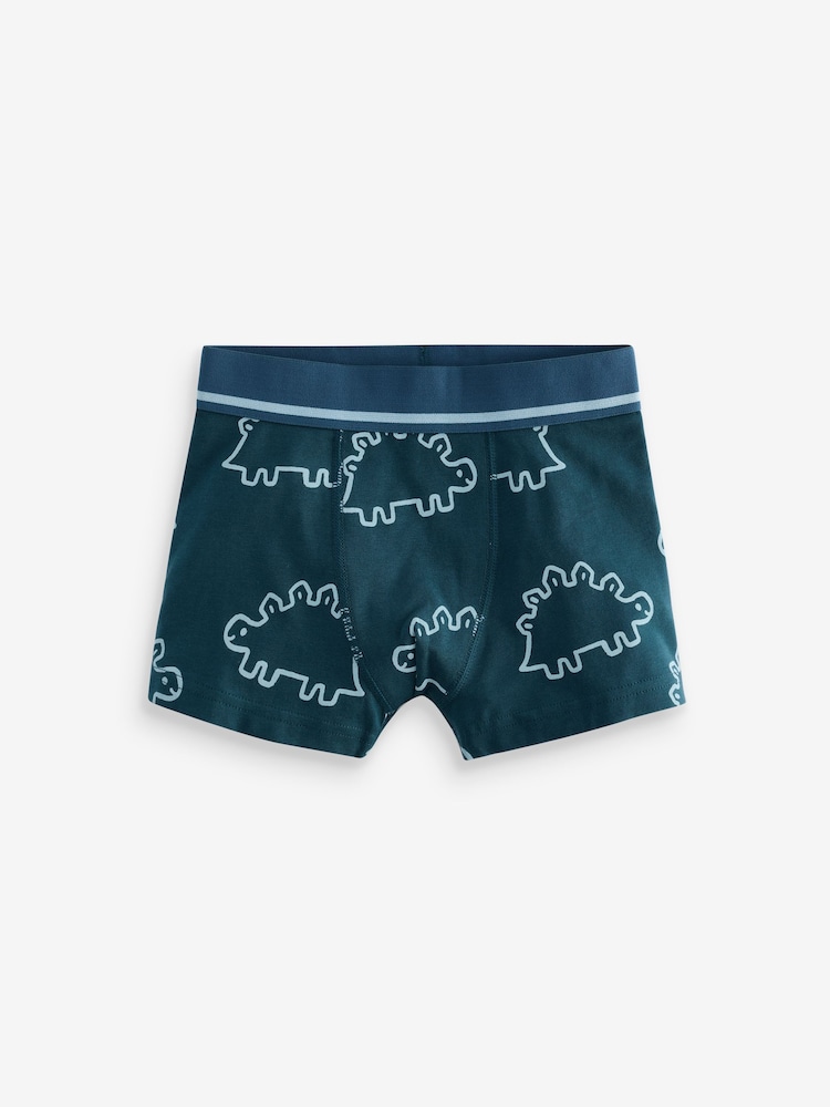 Linear Dino Print Trunks 5 Pack (1.5-16yrs) - Image 6 of 9