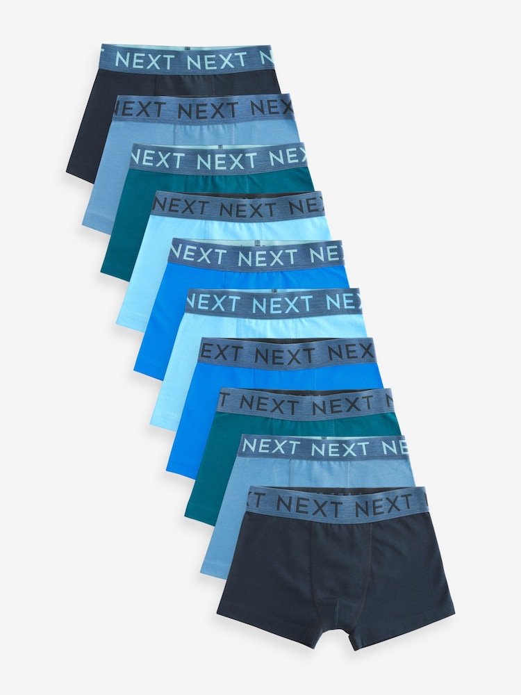 Blue Trunks 10 Pack (2-16yrs) - Image 1 of 13 Blue Trunks 10 Pack (2-16yrs) - Image 1 of 13