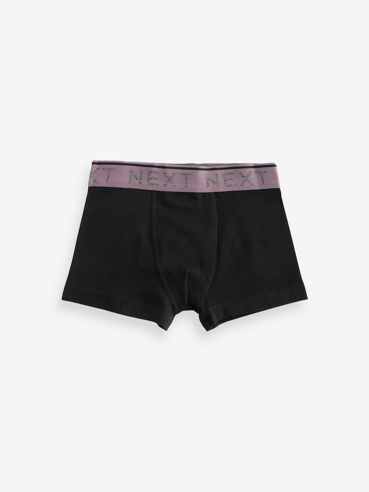 Black Mineral Waistband Trunks 10 Pack (1.5-16yrs) - Image 10 of 12